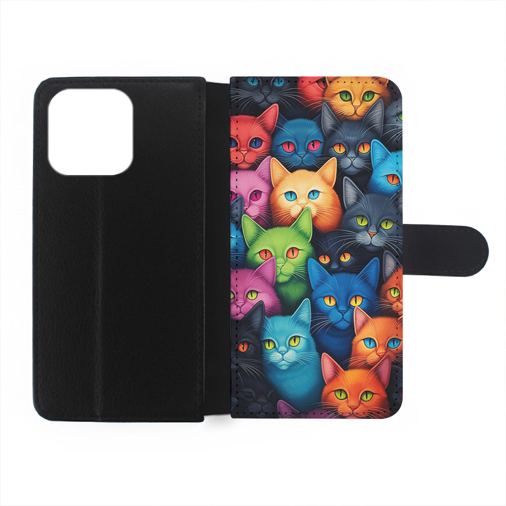 Collection of Colorful Cats iPhone 15 Plus Case