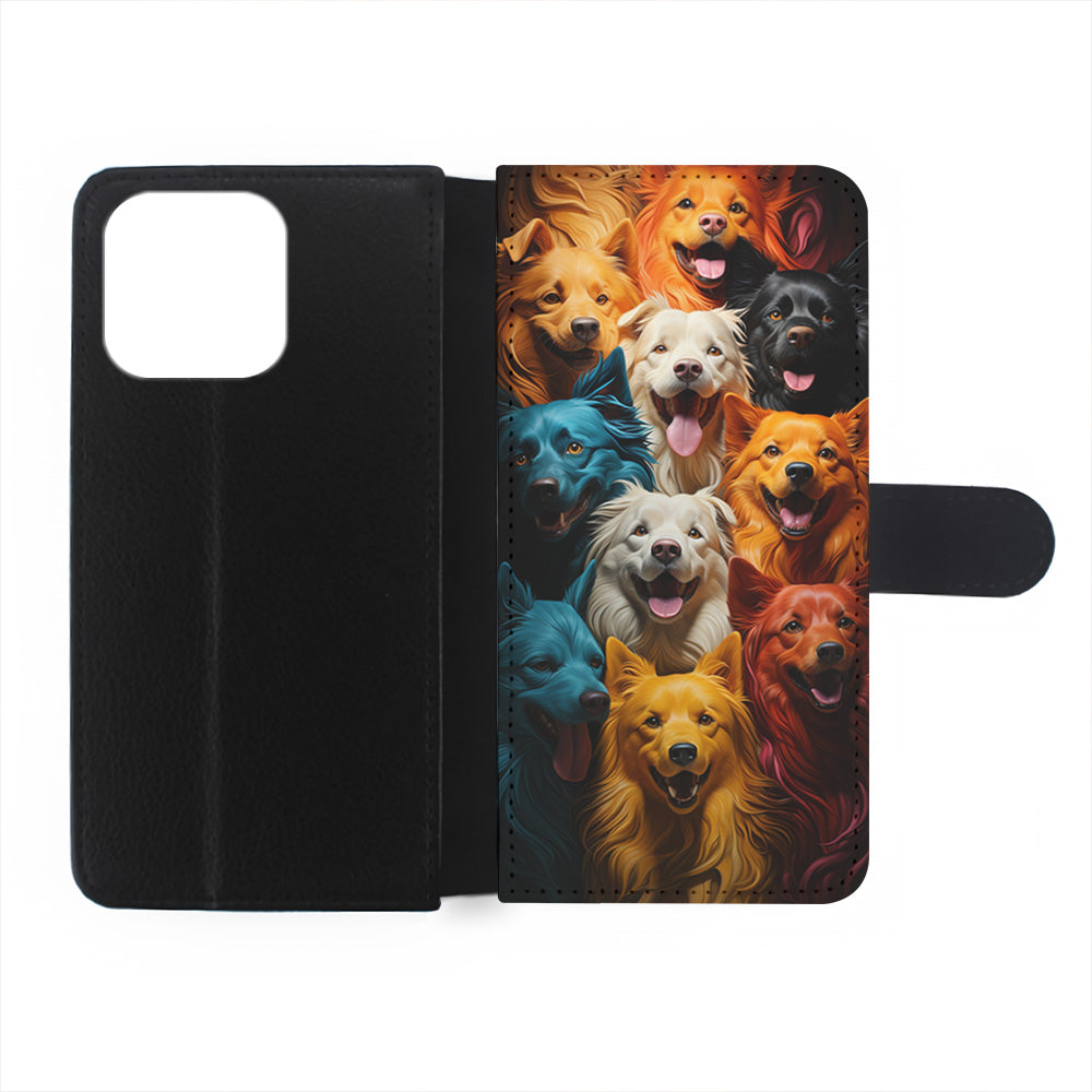 Collection of Colorful Dogs iPhone 15 Plus Case