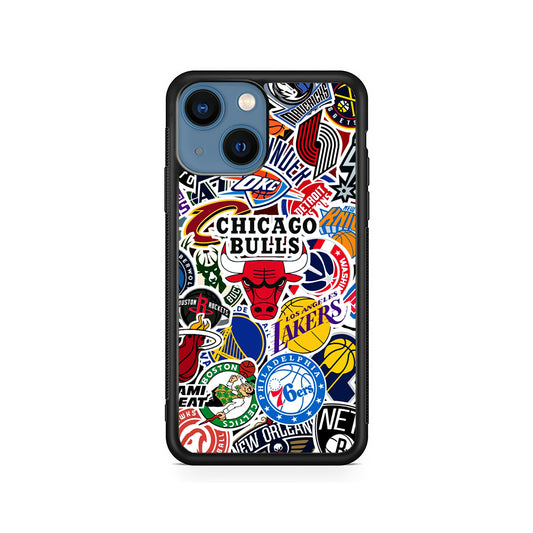 Collection of NBA Club Logos iPhone 14 Case