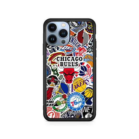 Collection of NBA Club logos iPhone 15 Pro Case