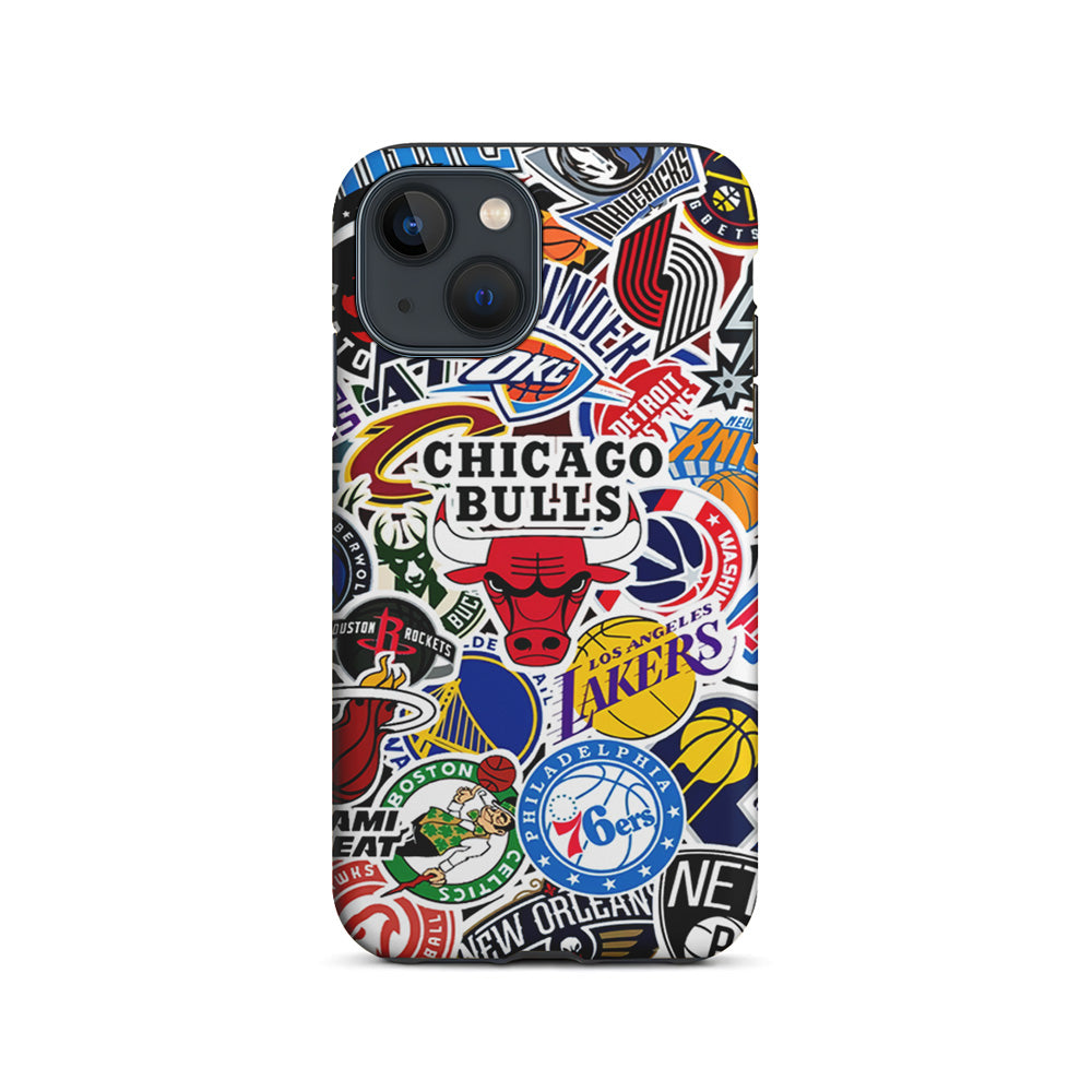 Collection of NBA Club Logos iPhone 15 Plus Case