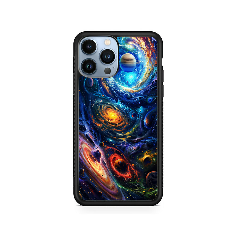 Colorful Galaxy Big Universe iPhone 15 Pro Case