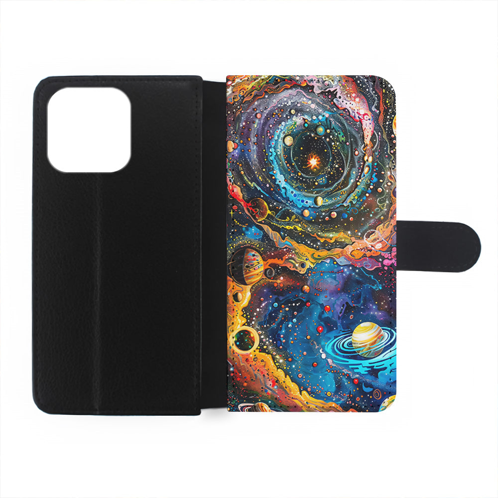 Colorful Galaxy Many Planets iPhone 15 Plus Case