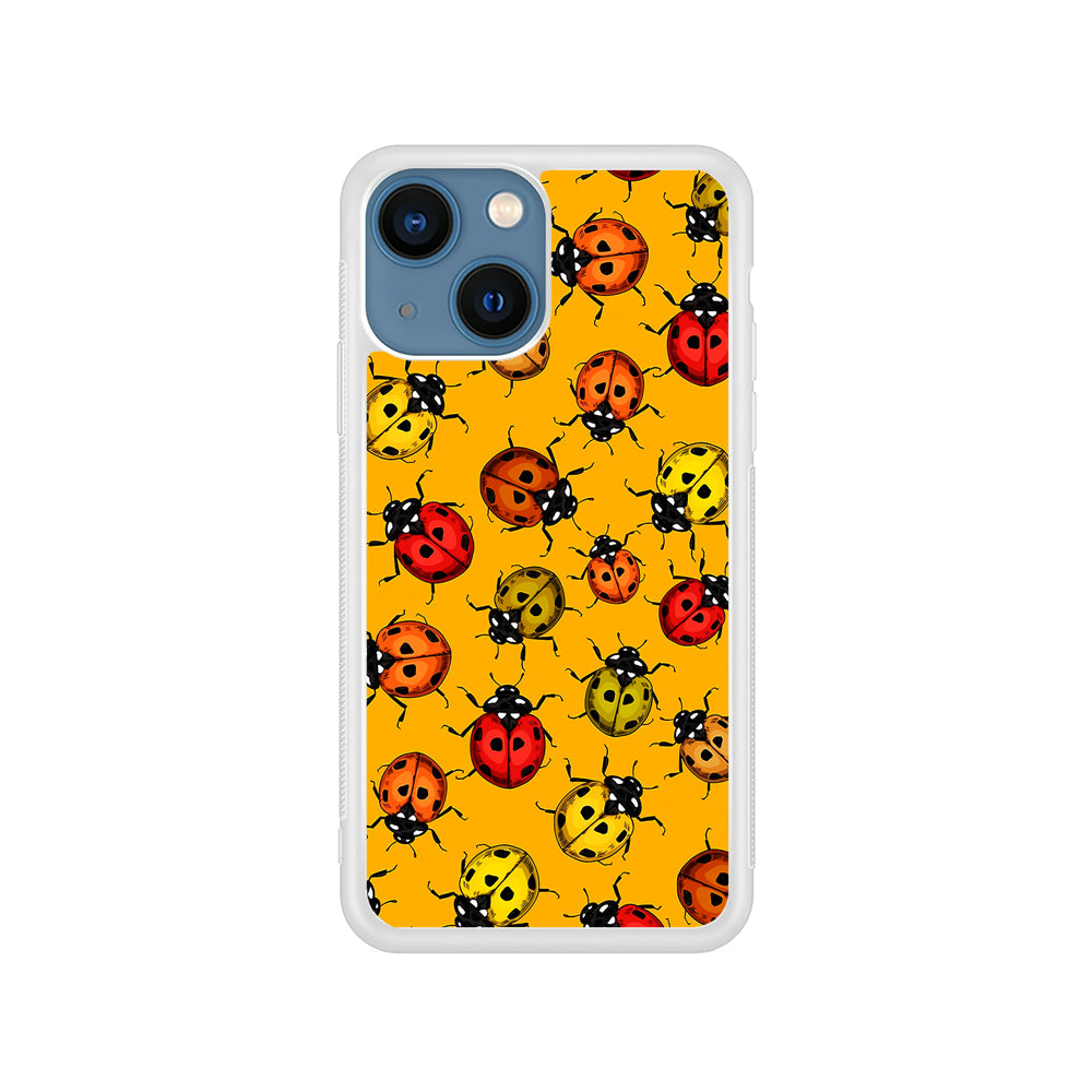 Colorful Ladybugs Pattern iPhone 15 Plus Case