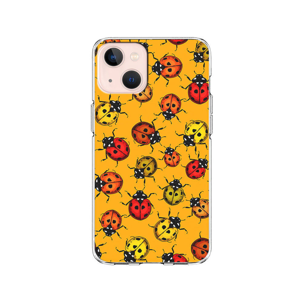 Colorful Ladybugs Pattern iPhone 15 Plus Case