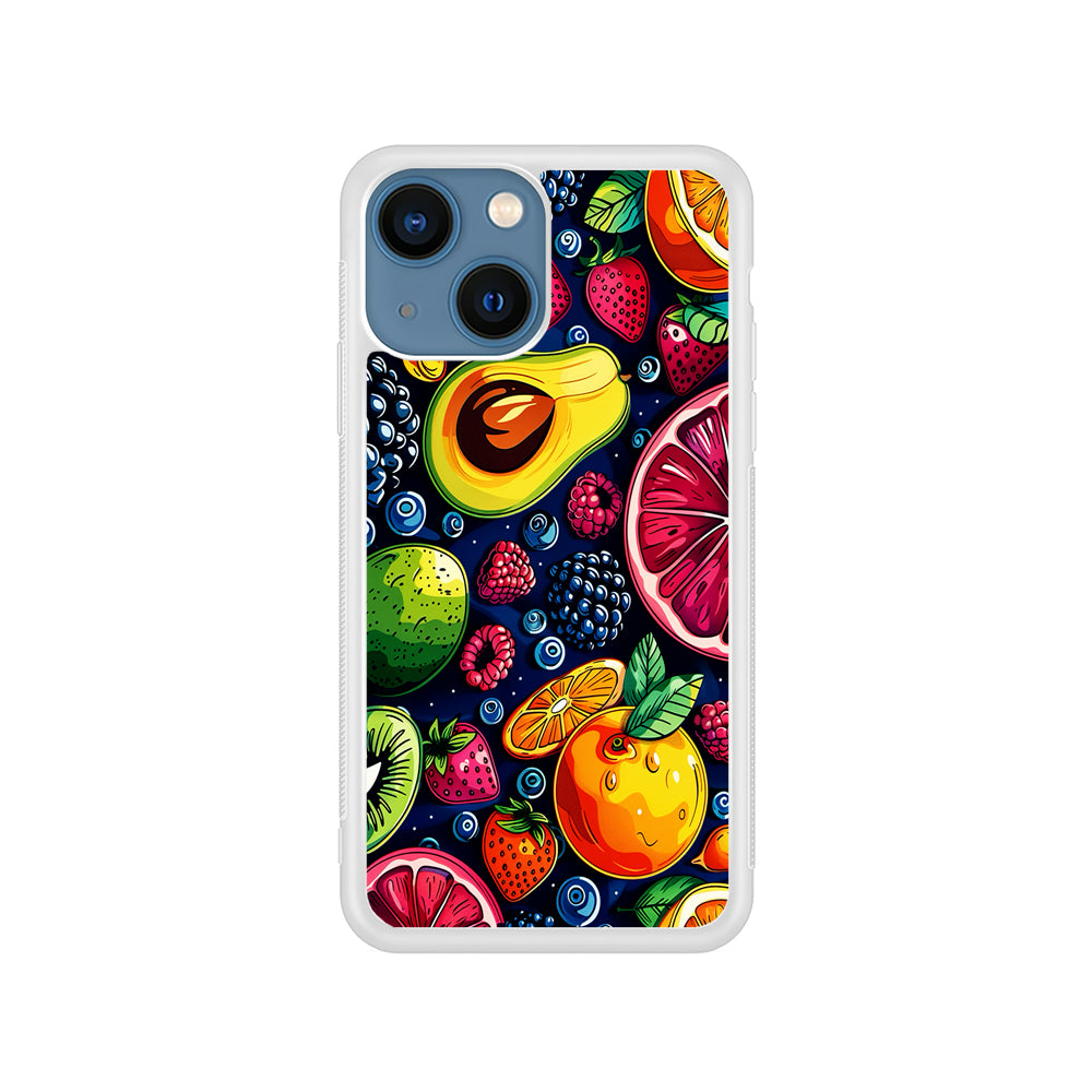 Colorful Mixed Sweet Fruits iPhone 15 Plus Case