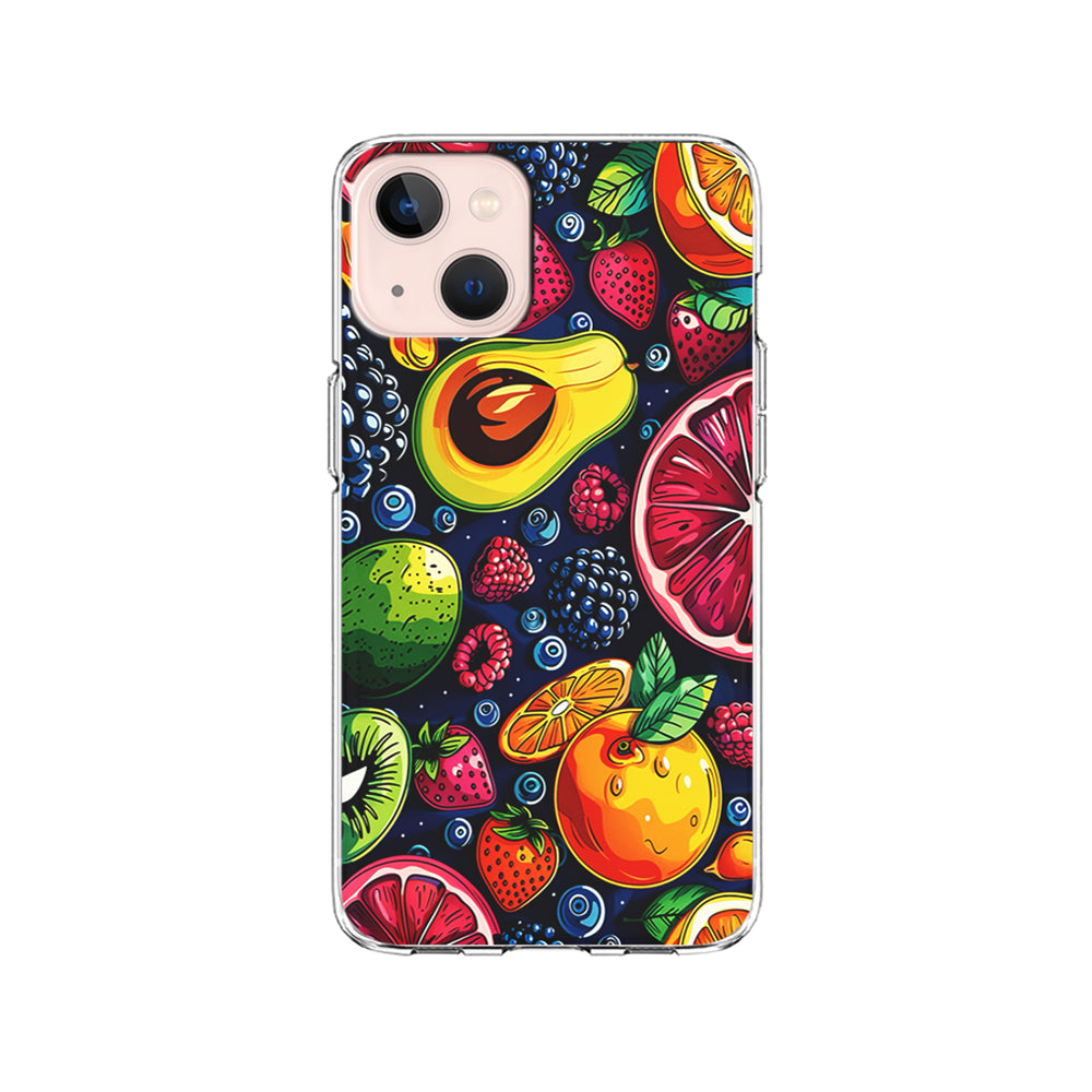 Colorful Mixed Sweet Fruits iPhone 15 Plus Case