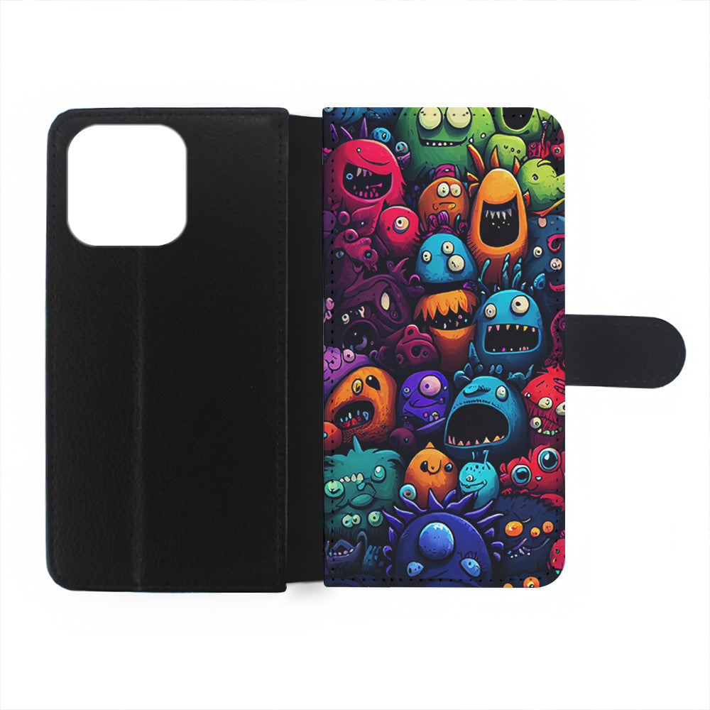 Colorful Monster Doodle Art iPhone 15 Plus Case