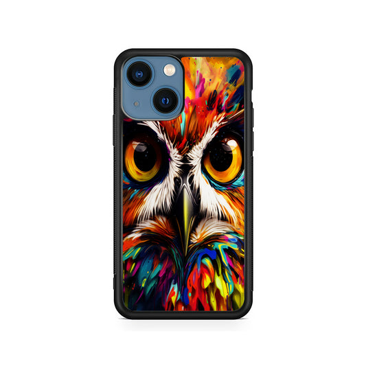 Colorful Owl Face iPhone 15 Plus Case