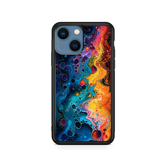 Colorful Painting with Lots of Bubbles iPhone 15 Plus Case