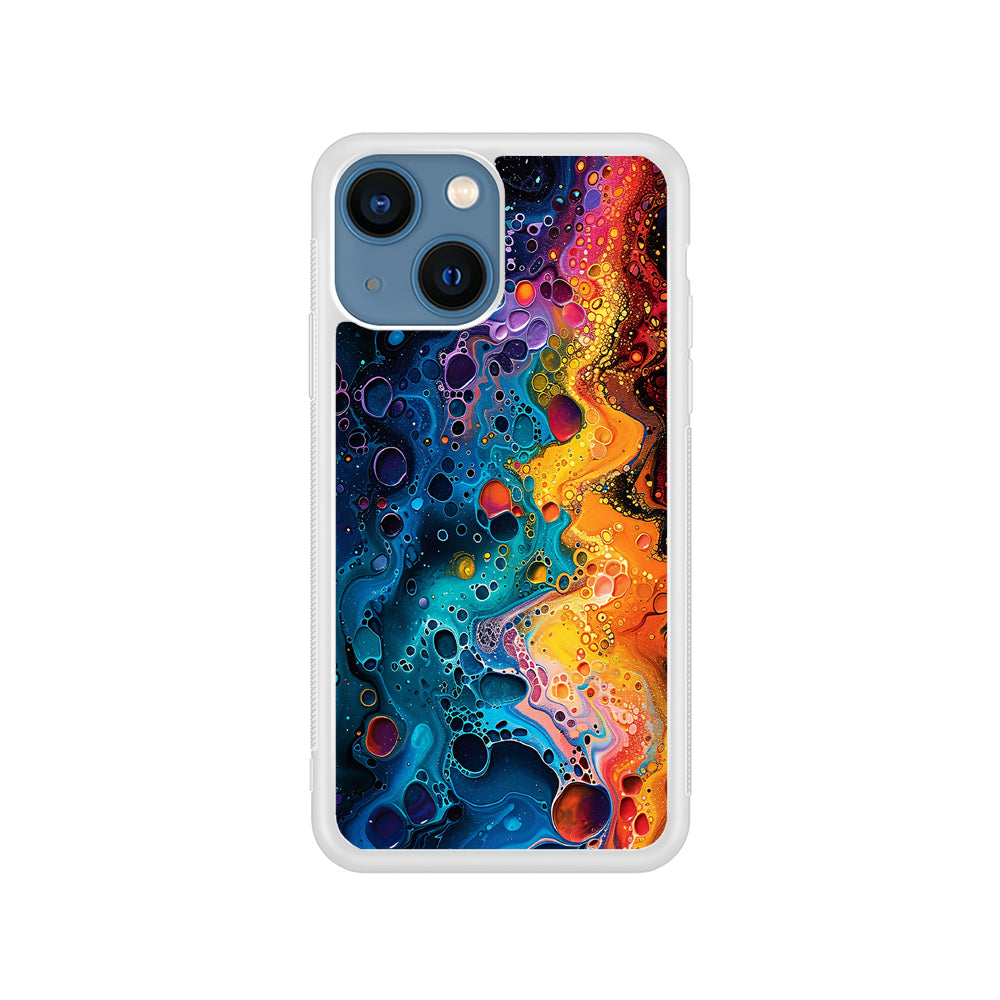 Colorful Painting with Lots of Bubbles iPhone 15 Plus Case