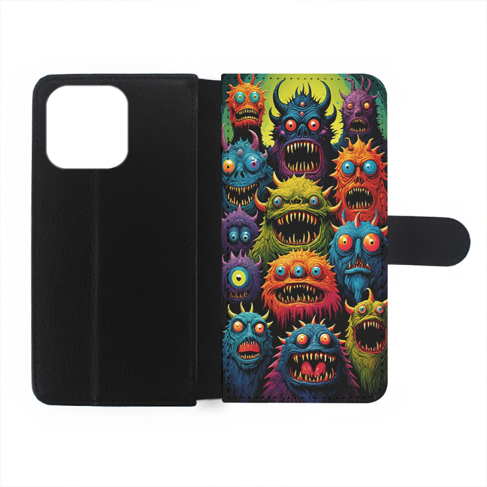 Colorful Scary Monster Doodle iPhone 15 Plus Case