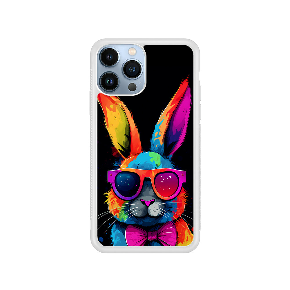 Cool Bunny With Sunglasses iPhone 15 Pro Case