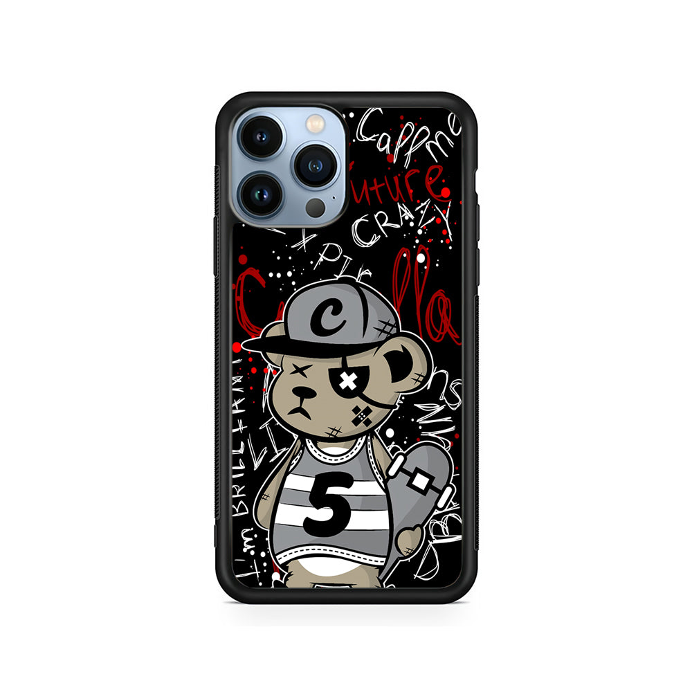 Crew Five Skater Bear iPhone 15 Pro Case