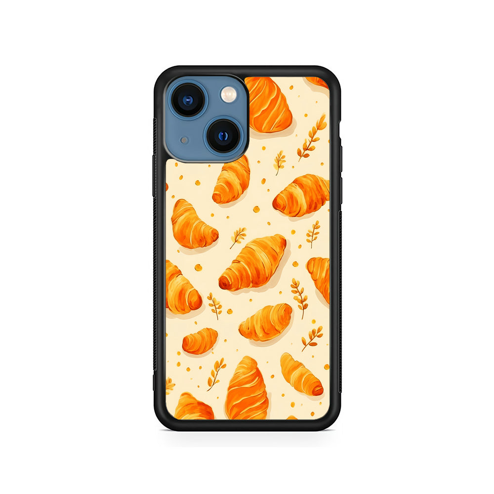 Croissant Dessert Pattern iPhone 15 Plus Case