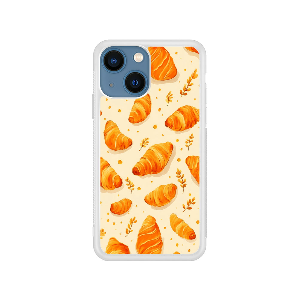 Croissant Dessert Pattern iPhone 15 Plus Case