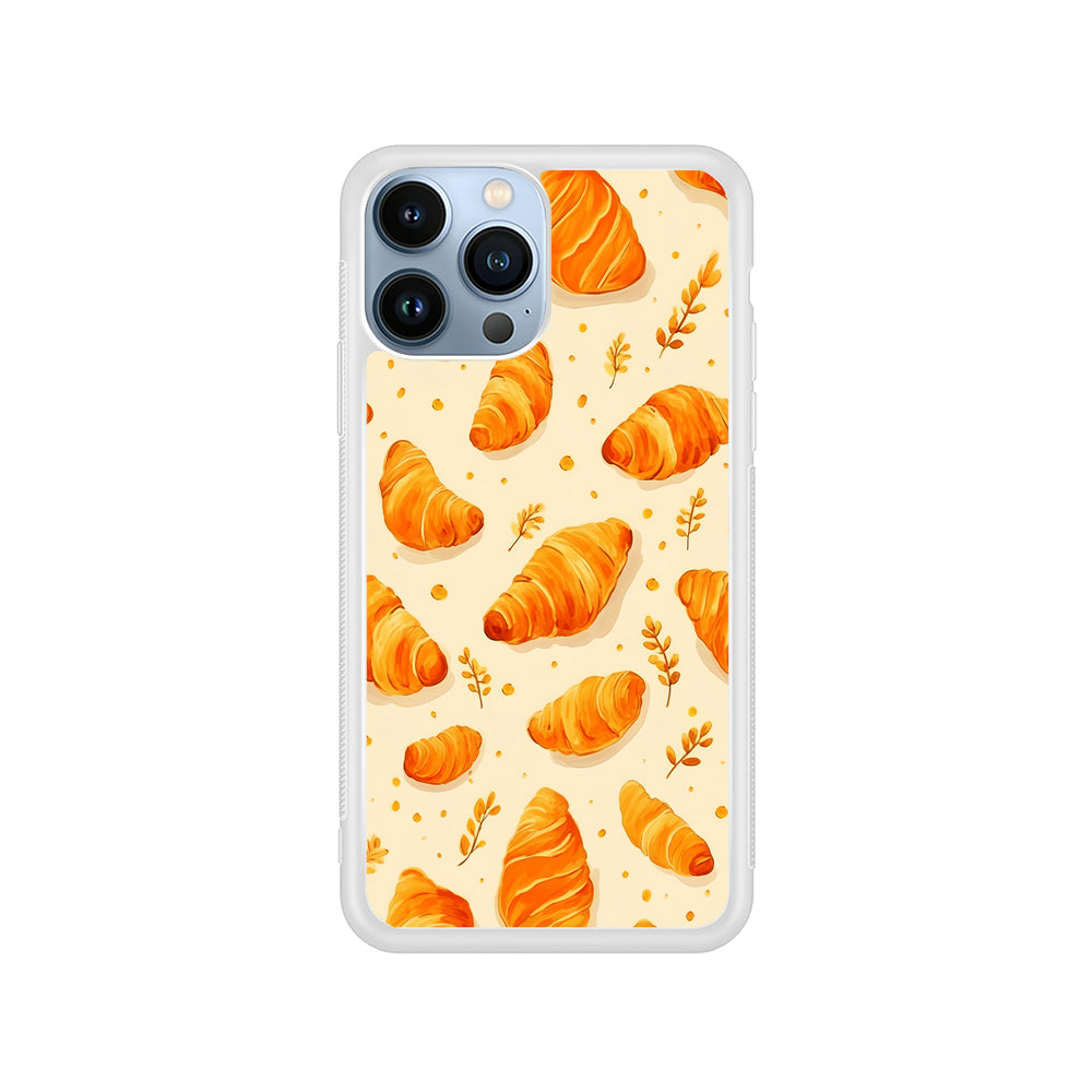 Croissant Dessert Pattern iPhone 15 Pro Case