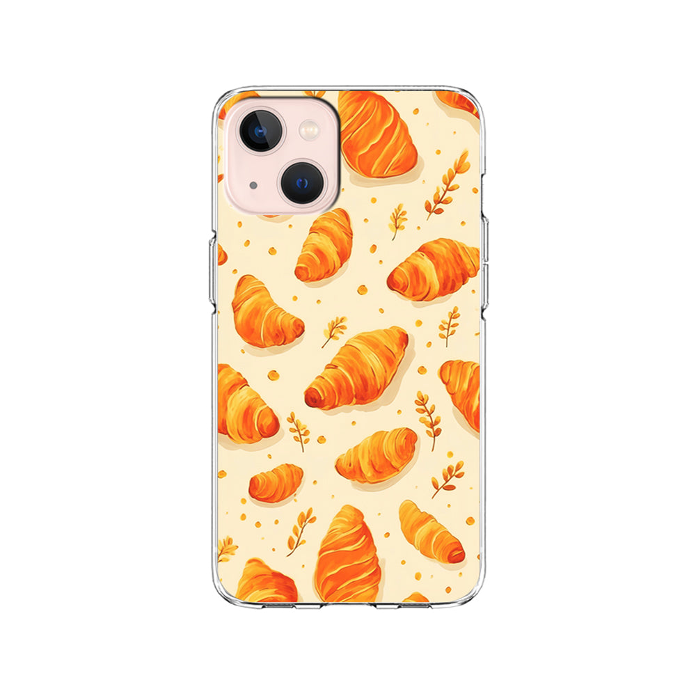 Croissant Dessert Pattern iPhone 15 Plus Case