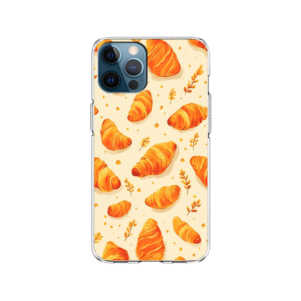 Croissant Dessert Pattern iPhone 15 Pro Case