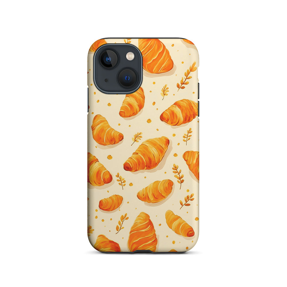 Croissant Dessert Pattern iPhone 15 Plus Case