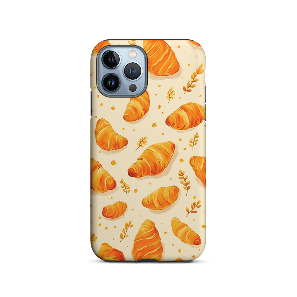 Croissant Dessert Pattern iPhone 15 Pro Case