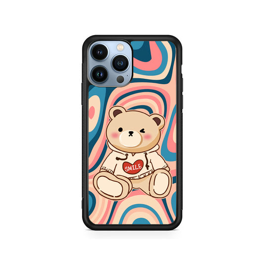 Cute Bear with Hoodie iPhone 15 Pro Case