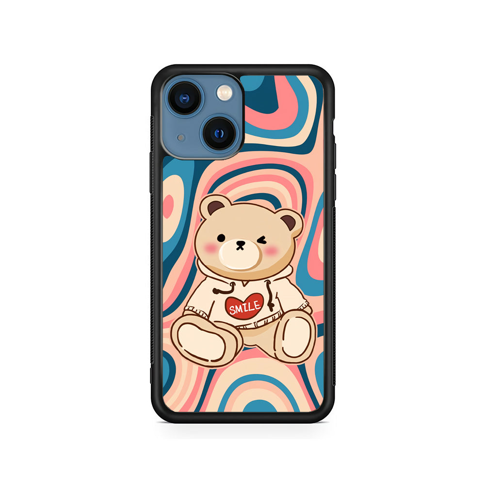 Cute Bear with Hoodie iPhone 15 Plus Case