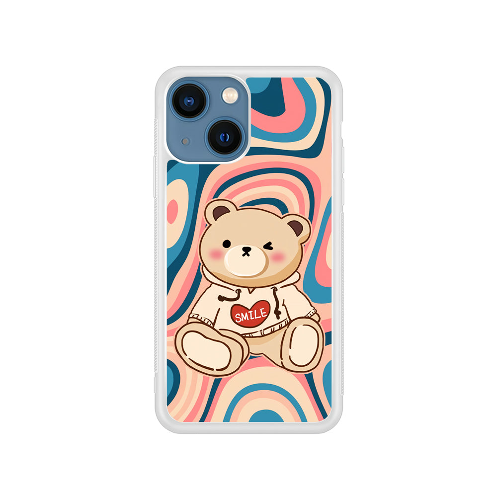 Cute Bear with Hoodie iPhone 15 Plus Case