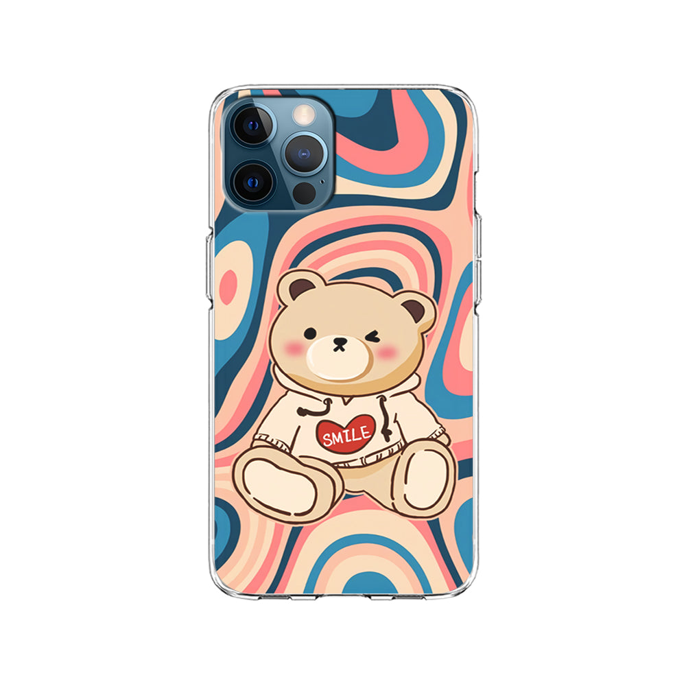 Cute Bear with Hoodie iPhone 15 Pro Case