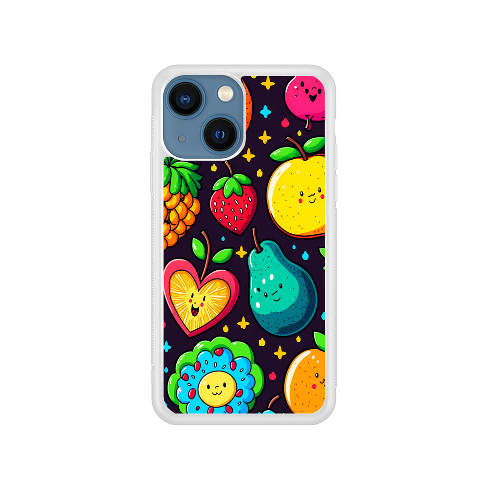 Cute Colorful Fruit Cartoon iPhone 15 Plus Case