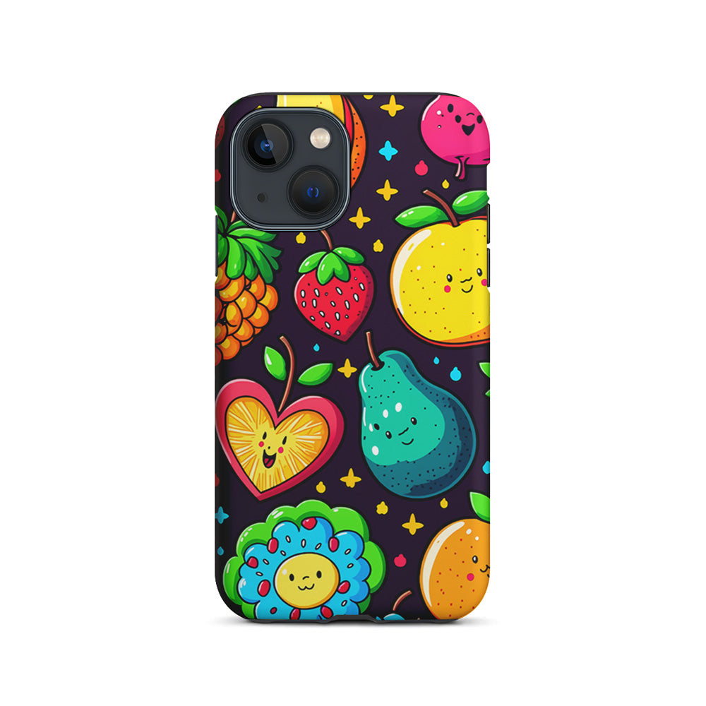 Cute Colorful Fruit Cartoon iPhone 15 Plus Case