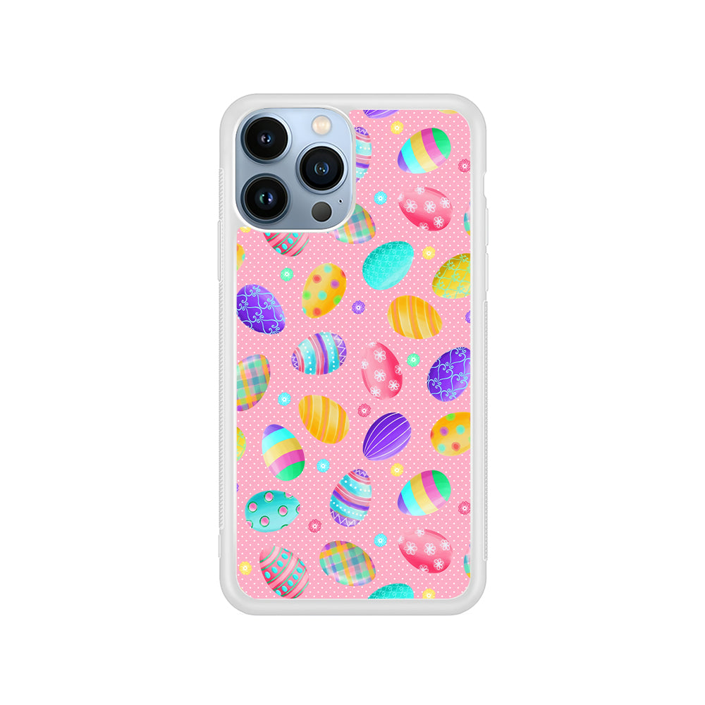 Cute Easter Pastel Eggs iPhone 15 Pro Case