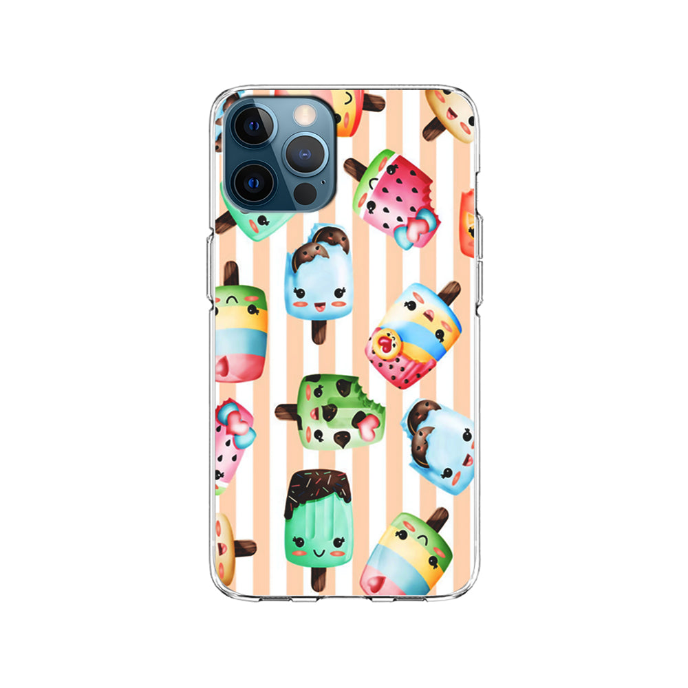 Cute Face Ice Cream Stick iPhone 15 Pro Case