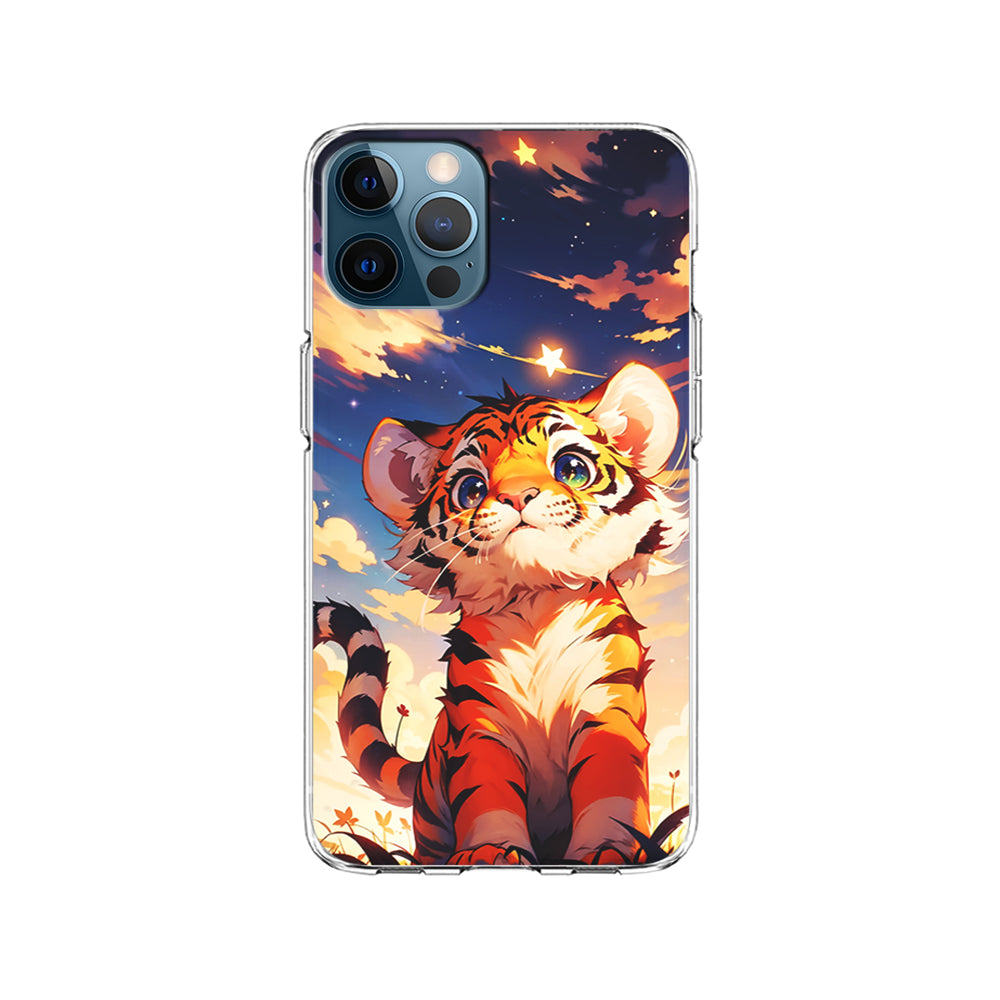 Cute Little Tiger in The Forest iPhone 15 Pro Case