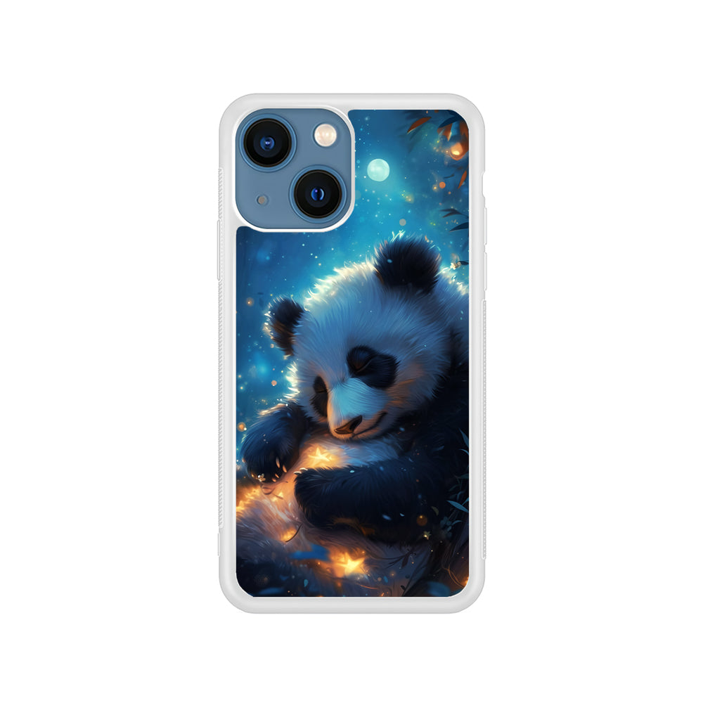 Cute Panda is Sleeping iPhone 15 Plus Case