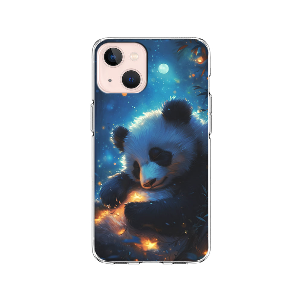 Cute Panda is Sleeping iPhone 15 Plus Case