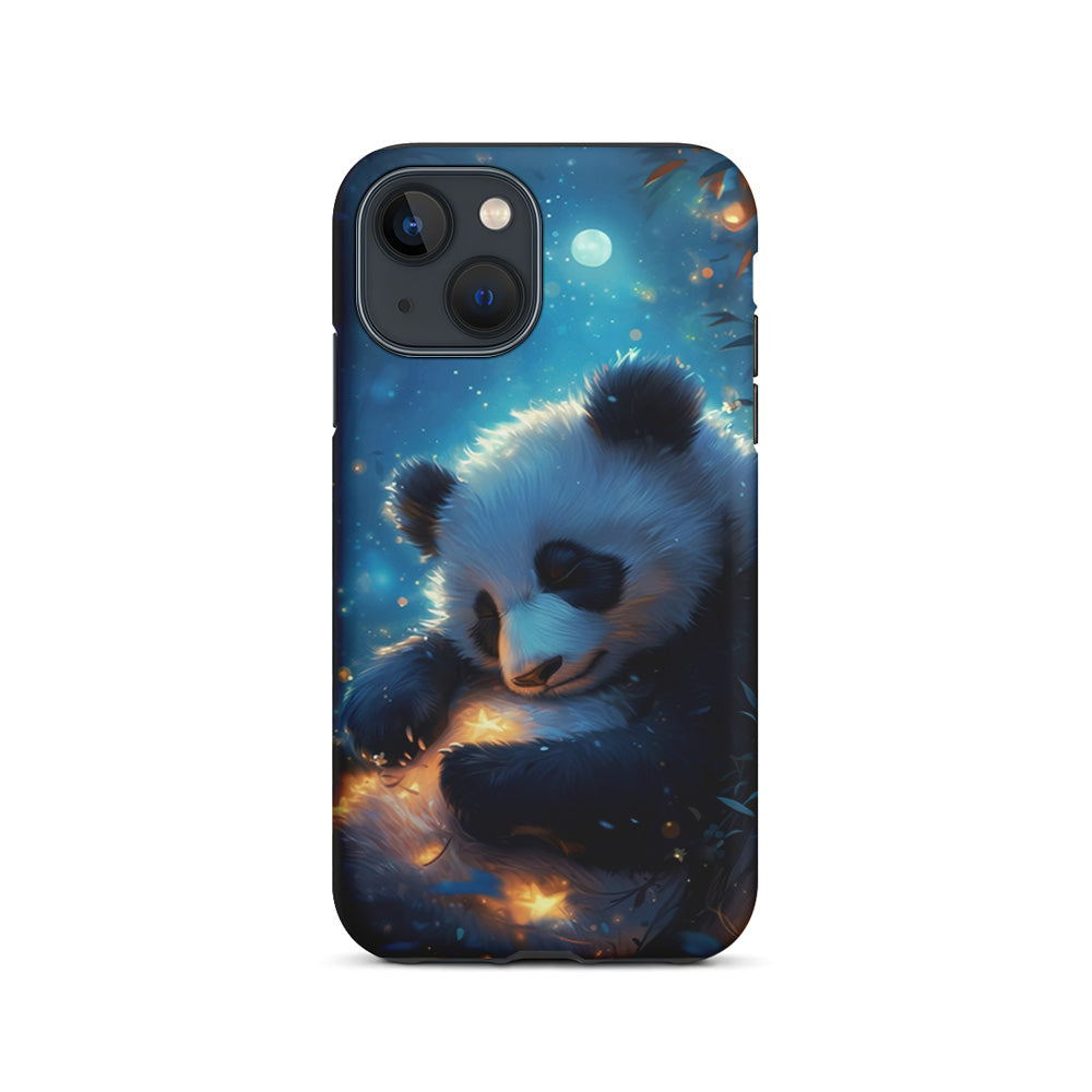 Cute Panda is Sleeping iPhone 15 Plus Case