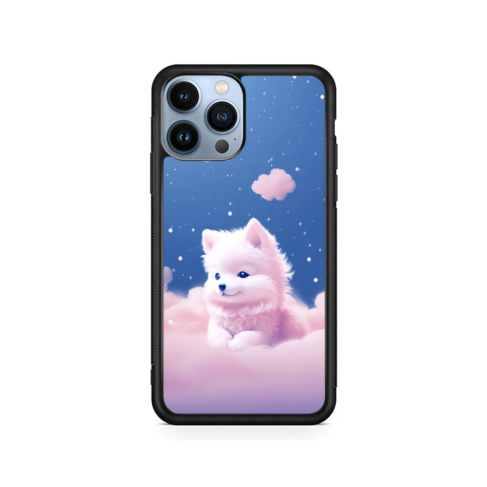 Cute Puppies Dog Dreamy iPhone 15 Pro Case