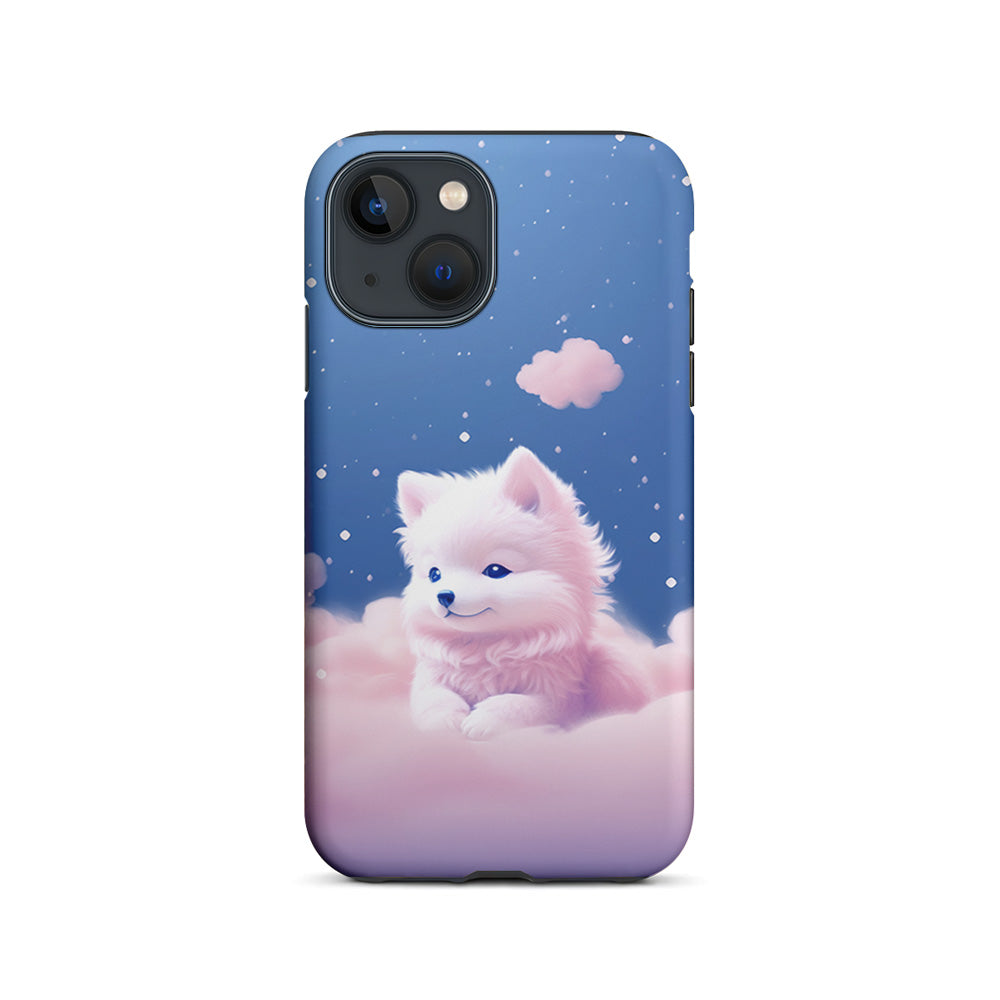 Cute Puppies Dog Dreamy iPhone 15 Plus Case