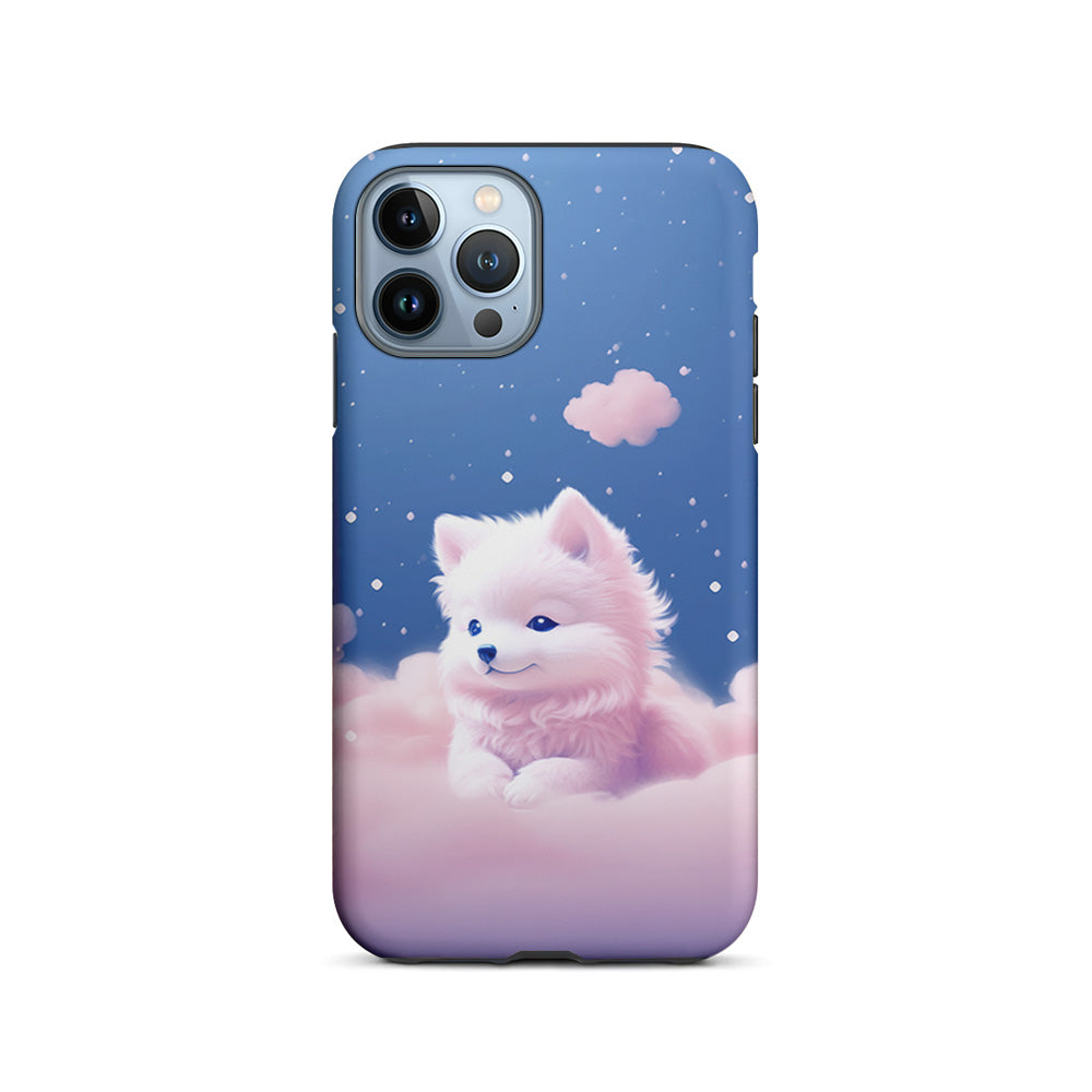 Cute Puppies Dog Dreamy iPhone 15 Pro Case