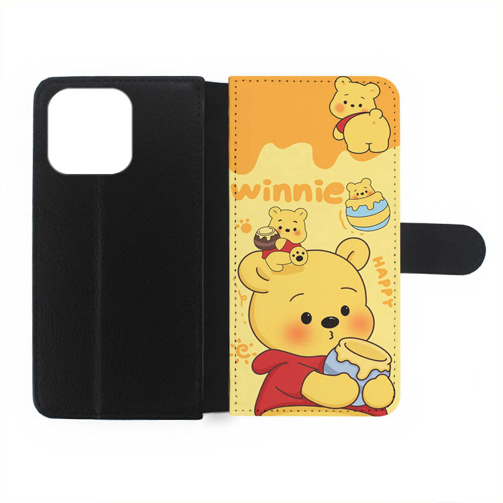 Cute Winnie The Pooh Happy iPhone 15 Plus Case