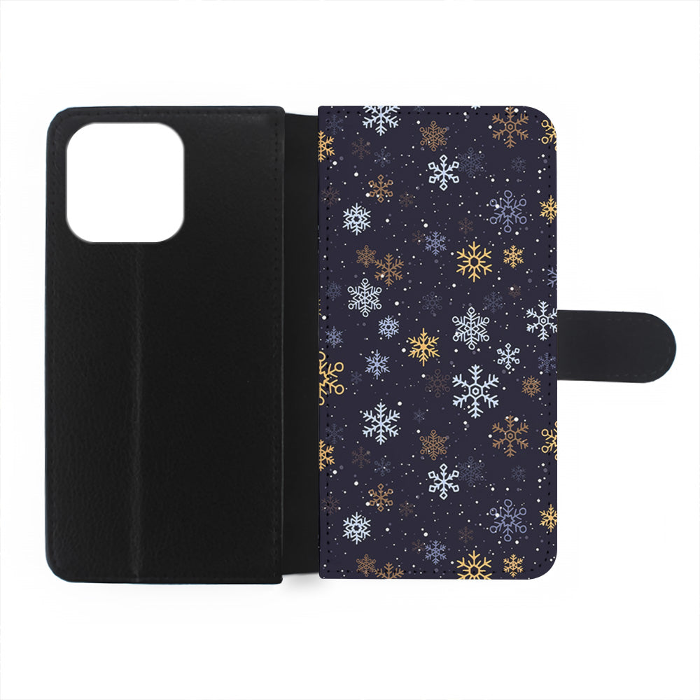 Dark Blue Yellow Winter iPhone 15 Plus Case