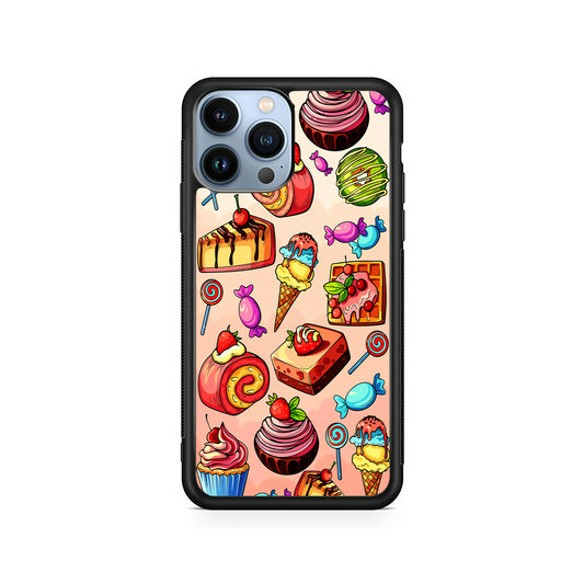 Delicious Colorful Sweets Collection iPhone 15 Pro Case