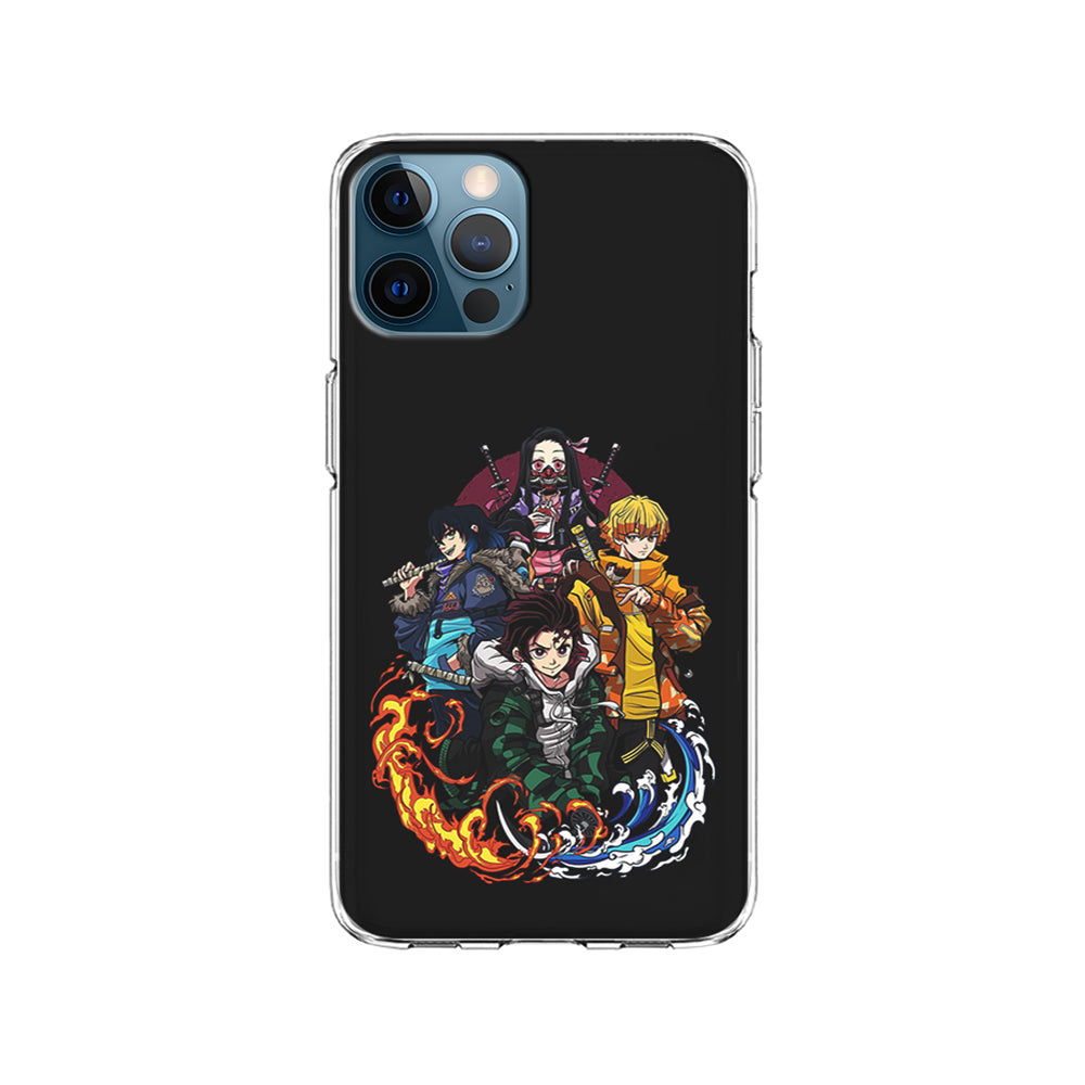 Demon Slayer Hoodie Style iPhone 15 Pro Case