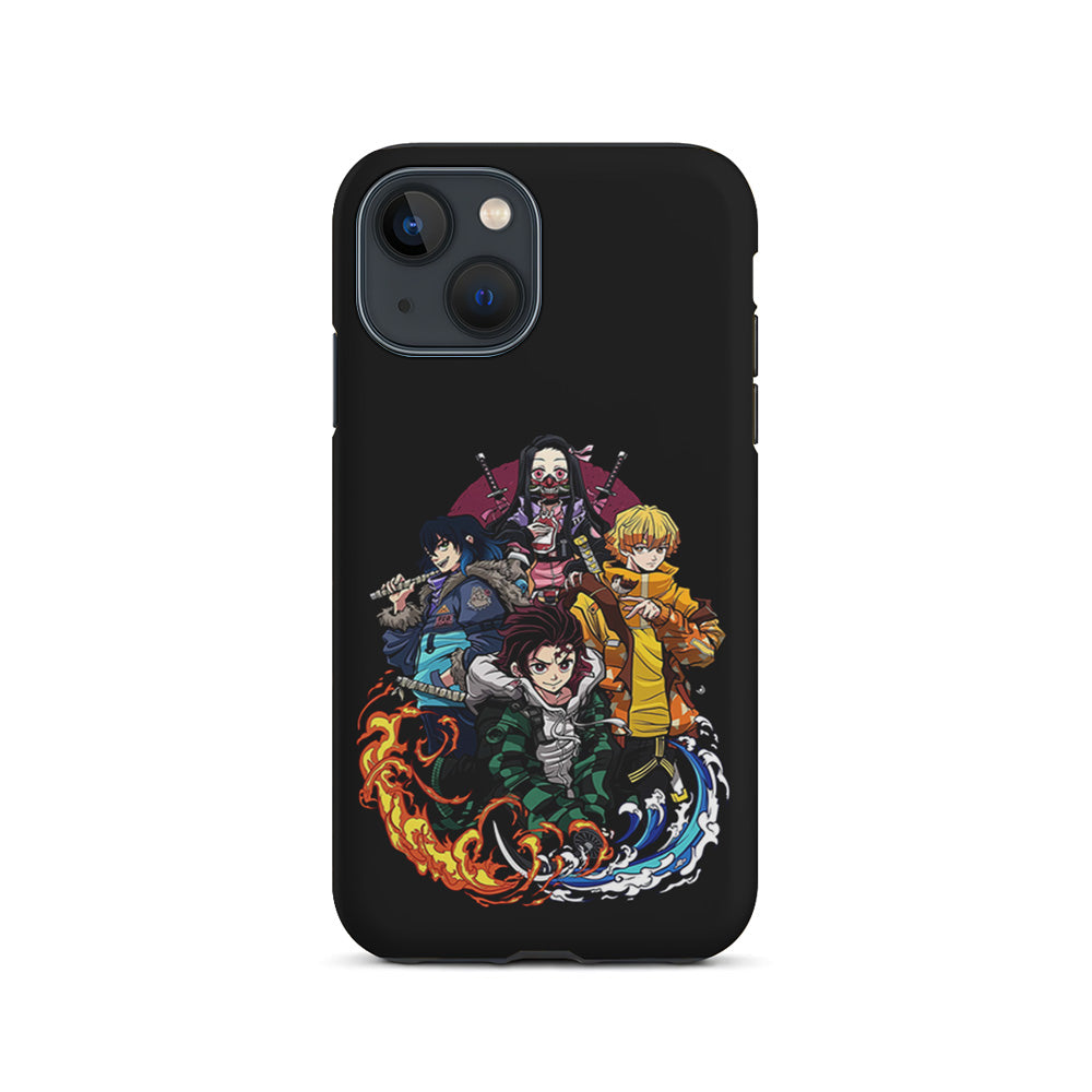 Demon Slayer Hoodie Style iPhone 15 Plus Case