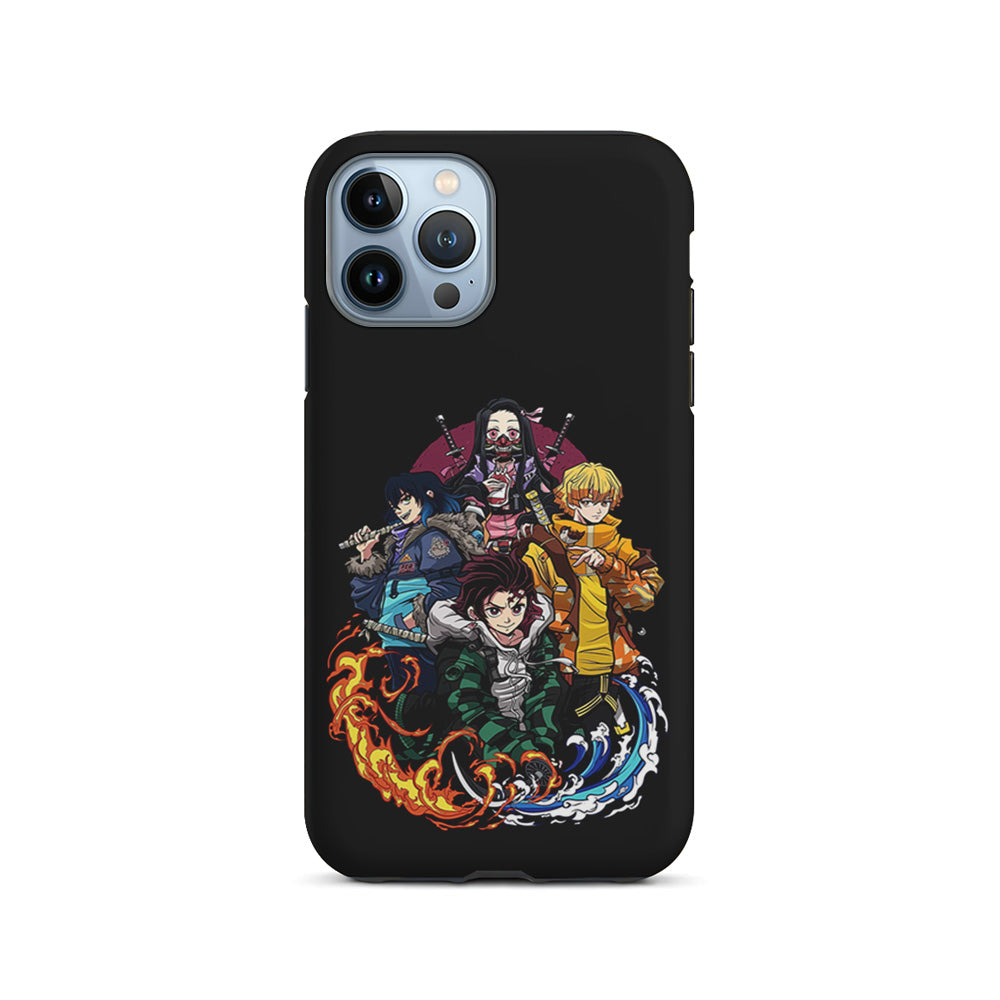 Demon Slayer Hoodie Style iPhone 15 Pro Case