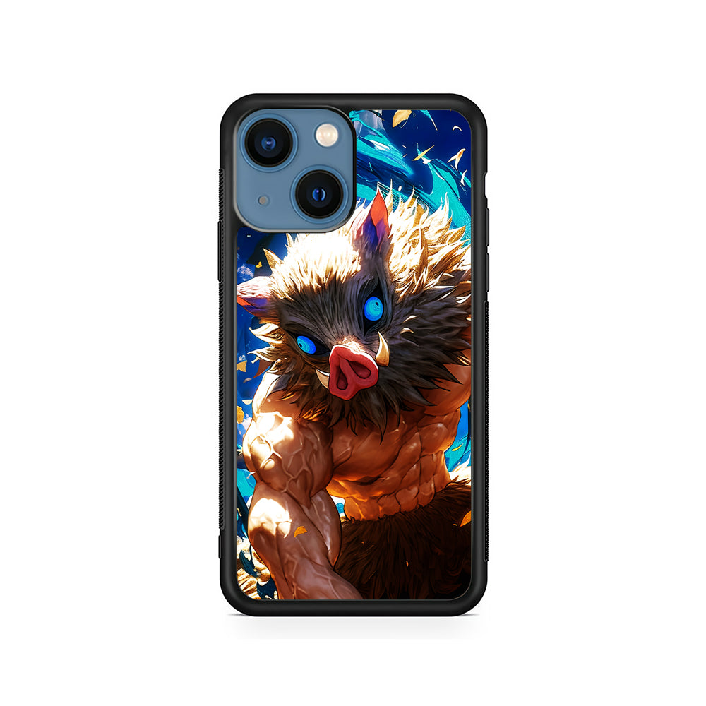 Demon Slayer Inosuke Wild Boar Mask iPhone 15 Plus Case