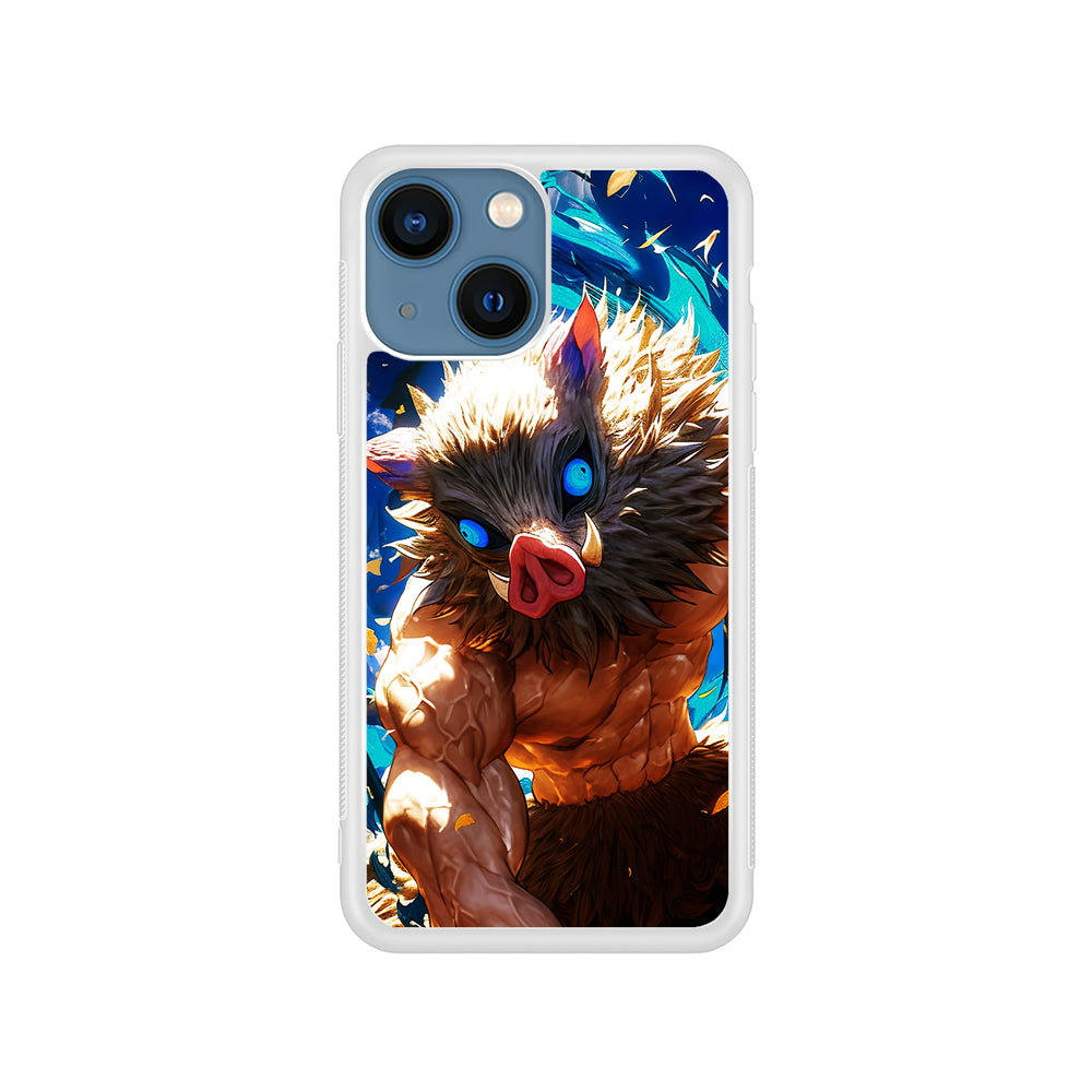 Demon Slayer Inosuke Wild Boar Mask iPhone 15 Plus Case