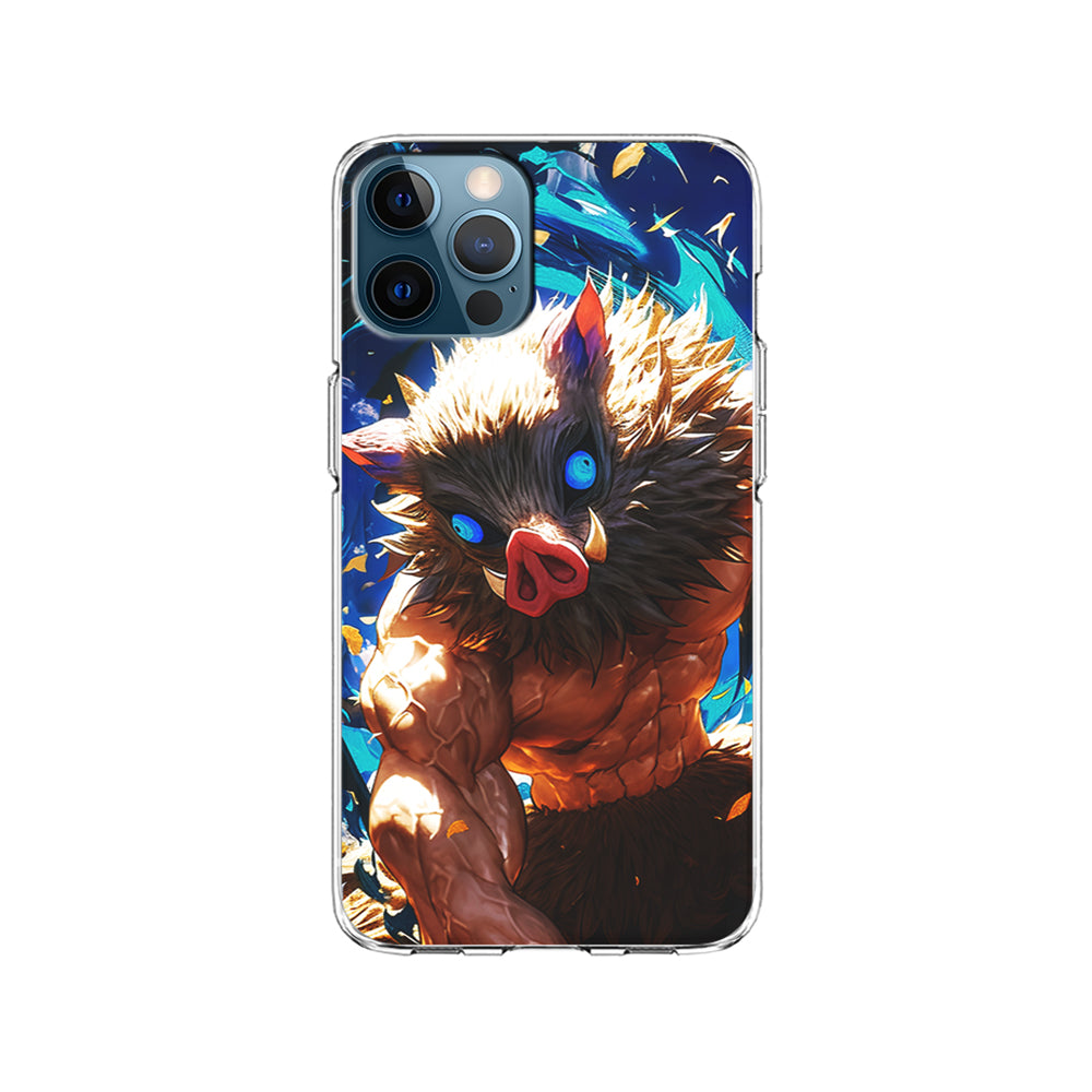 Demon Slayer Inosuke Wild Boar Mask iPhone 15 Pro Case