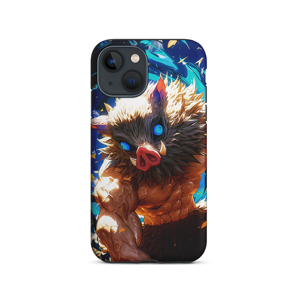 Demon Slayer Inosuke Wild Boar Mask iPhone 15 Plus Case